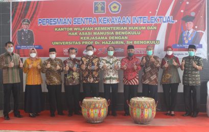 Kemenkumham Bengkulu meresmikan Sentral Hak atas Kekayaan Intelektual (HKI) di Universitas